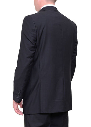 Creativo Slim Fit Solid Black Two Button Suit Jacket Blazer