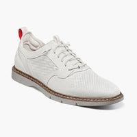 Thumbnail for Stacy Adams Synchro Mens White Leather Lace Up Sneakers Casual Shoes