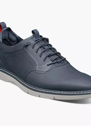 Stacy Adams Synchro Mens Navy Leather Lace Up Sneakers Casual Shoes
