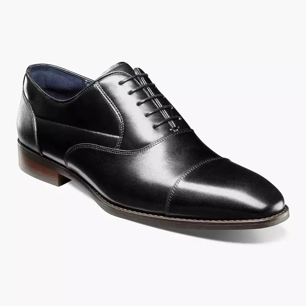 Stacy Adams Kallum Mens Black Lace-up Oxford Leather Dress Shoes
