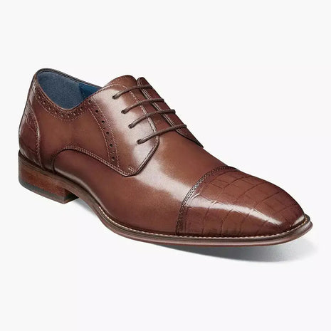 Stacy Adams Penley Men's Cognac Leather Cap Toe Oxford Dress Shoes The Suit Depot Stacy Adams Penley Men's Cognac Leather Cap Toe Oxford Dress Shoes The Suit Depot