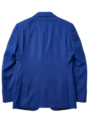 Raphael Mens Solid French Blue Slim Fit Peak Lapel 2-Button Suit