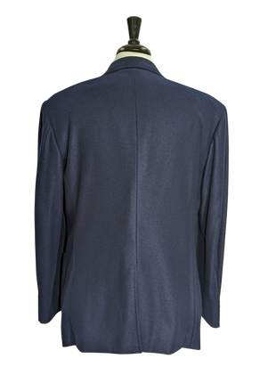 Sartoria Partenopea Men's Deep Blue 3-Roll-2.5 100% Cashmere Sportcoat 44R