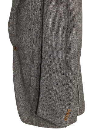 Sartoria Partenopea Men's Brown Tweed 3-Roll-2.5 100% Wool Sport Coat 44R