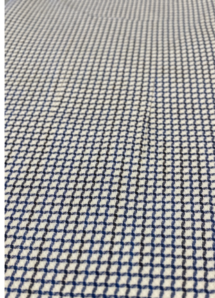 Vitarelli Italy White & Blue Slim Fit 4-Way Super Stretch Wrinkle Resistant Dress Shirt