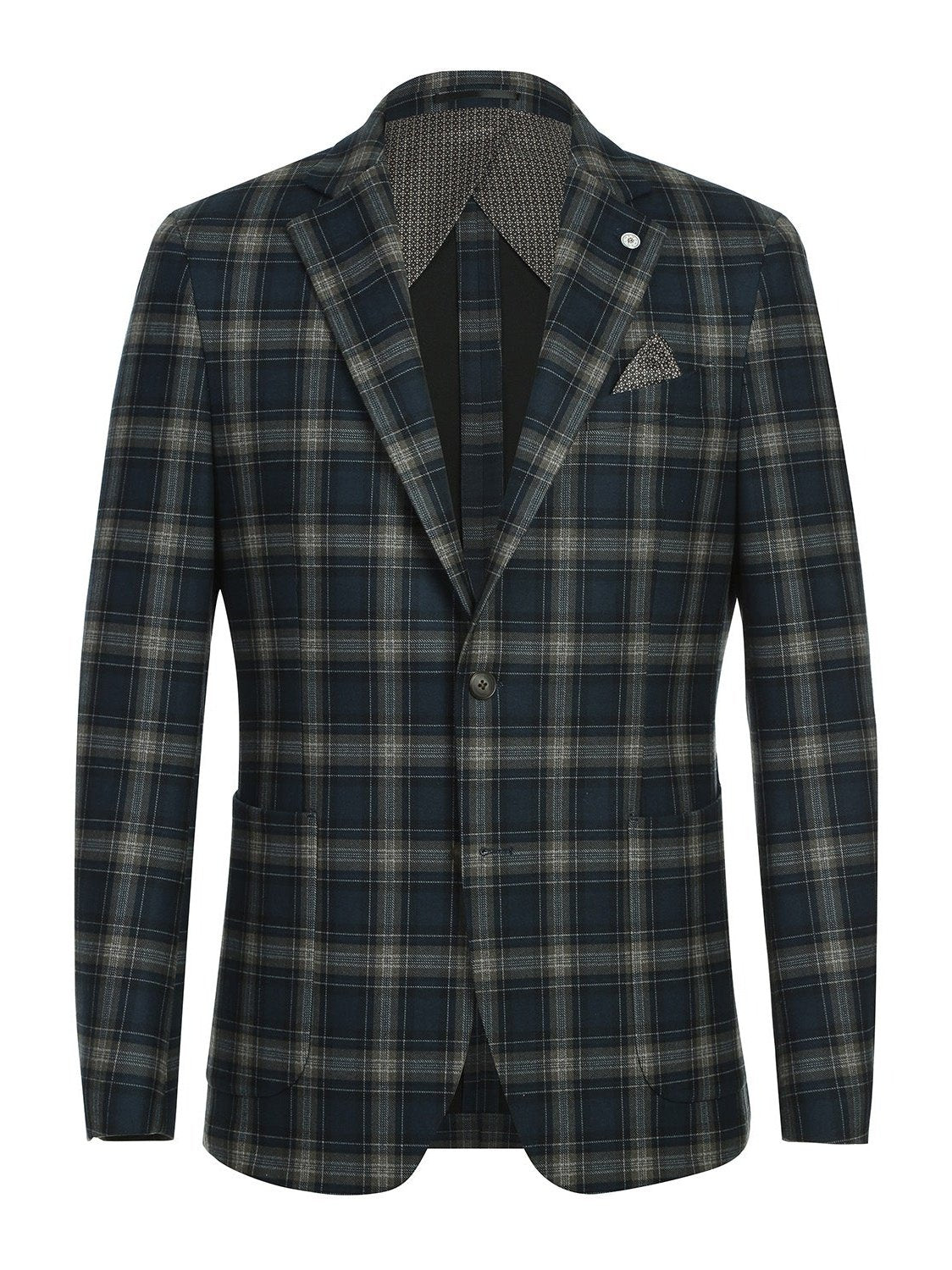 Blazer de media lona para hombre