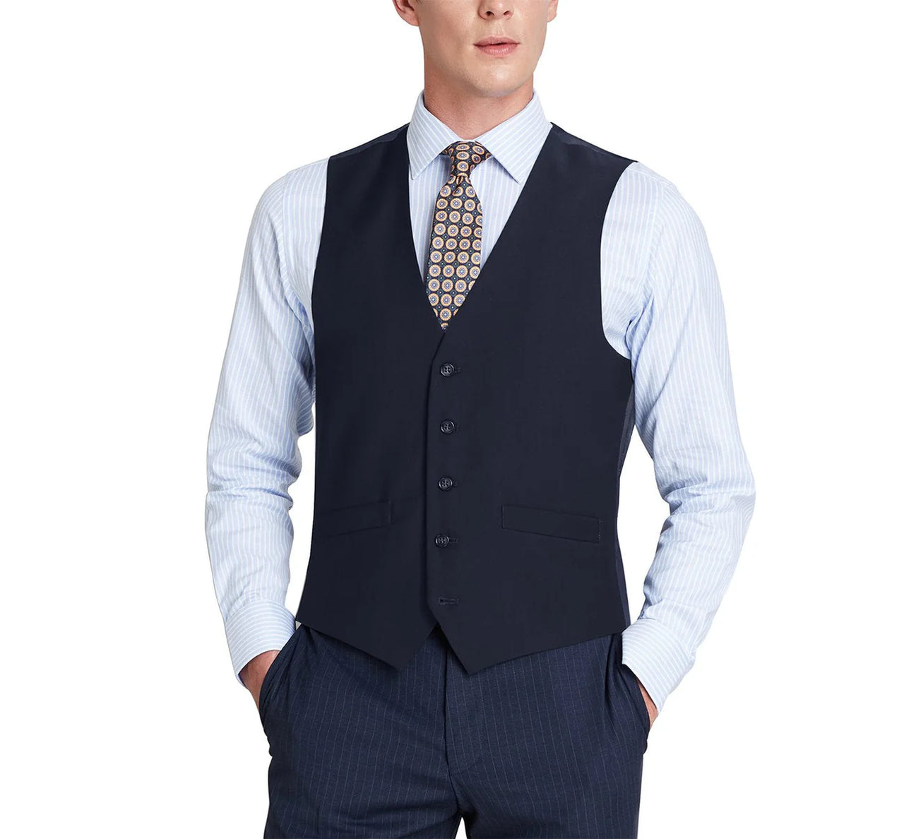 Men's Classic Fit Suit Separate Wool Vest