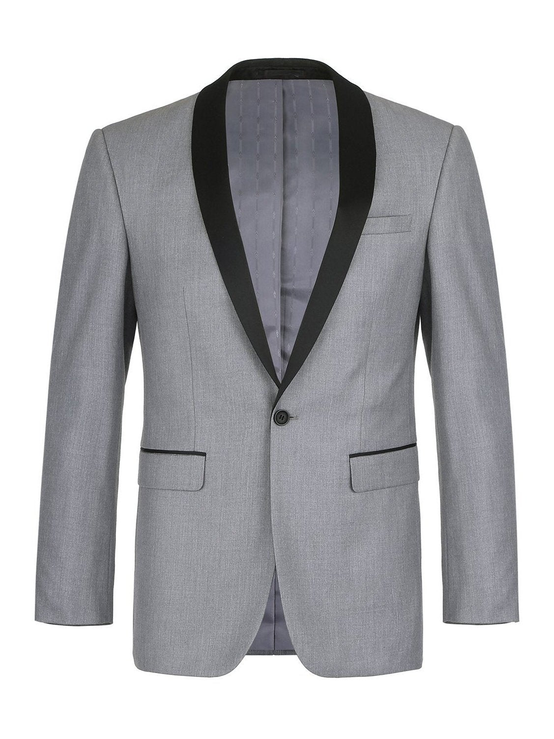 Men's Slim Fit 2-Piece Shawl Lapel Tuxedo Suit