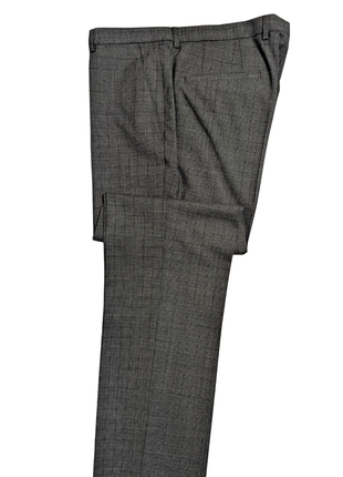 Hugo Boss Marlane Biella Glen Plaid Gray Regular Fit Wool 2-Button Suit - 40R
