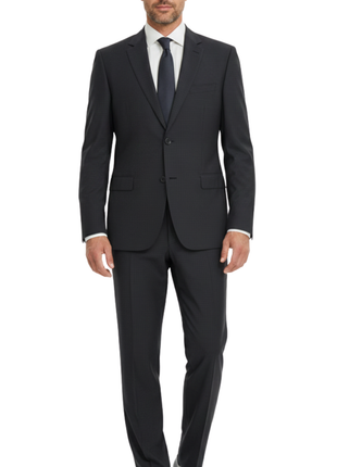 Brioni Navy Check 100% Wool Suit 42R