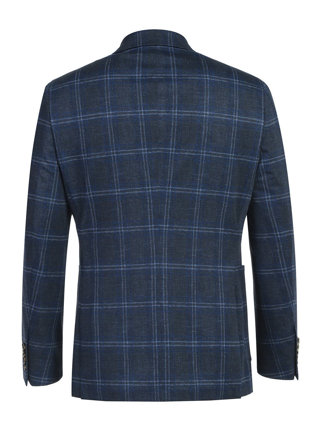Men&#39;s Blazer Slim Fit Half Canvas Blue Sport Coat