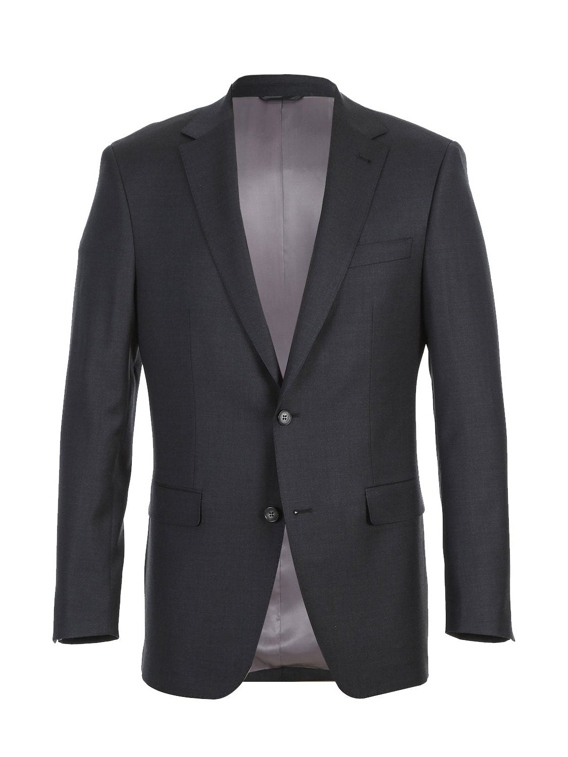 Men's Charcoal Half-Canvas Suit