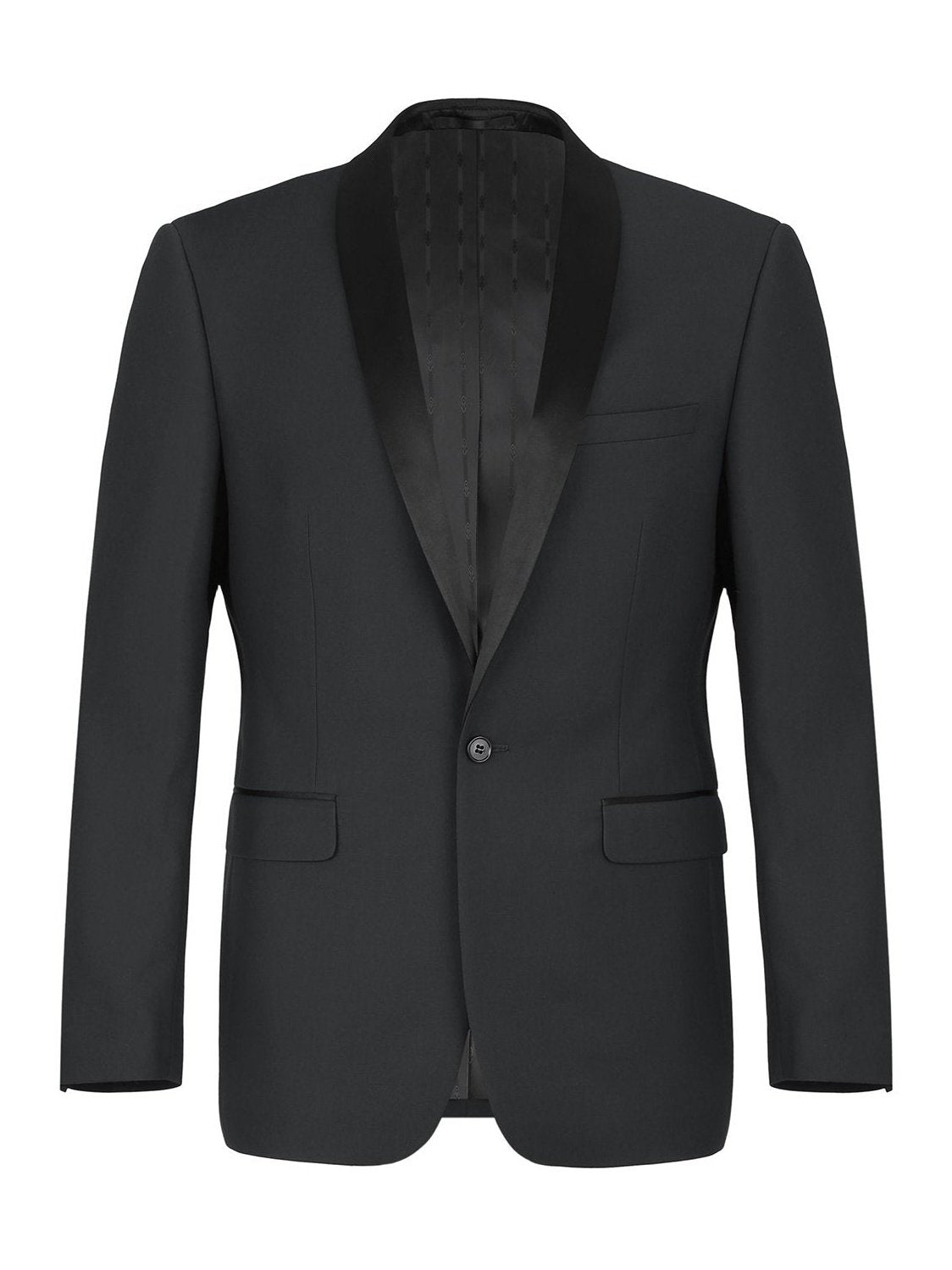 Men's Slim Fit 2-Piece Shawl Lapel Tuxedo Suit