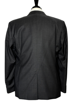 Hugo Boss Modern Fit Textured Charcoal Notch Lapel Men’s Two Button Wool Suit