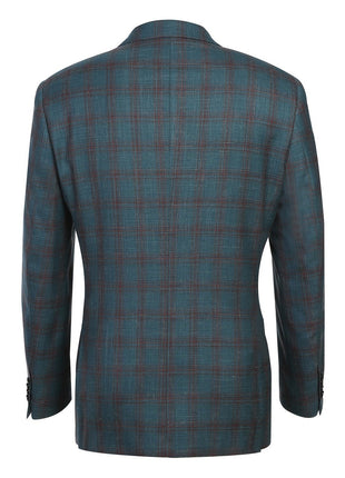 Men's Classic Fit Wool Blend Checked Blazer