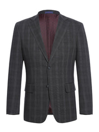 Thumbnail for English Laundry Single Breasted Two Button Checked Notch Lapel Suit