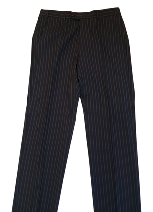 Armani Collezioni Dark Gray Stripe Classic Fit Notch Lapel Two Button Suit 40L
