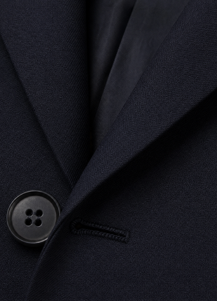 Canali Midnight Navy Solid Classic Fit Wool Notch Lapel 3-Button Suit 48R