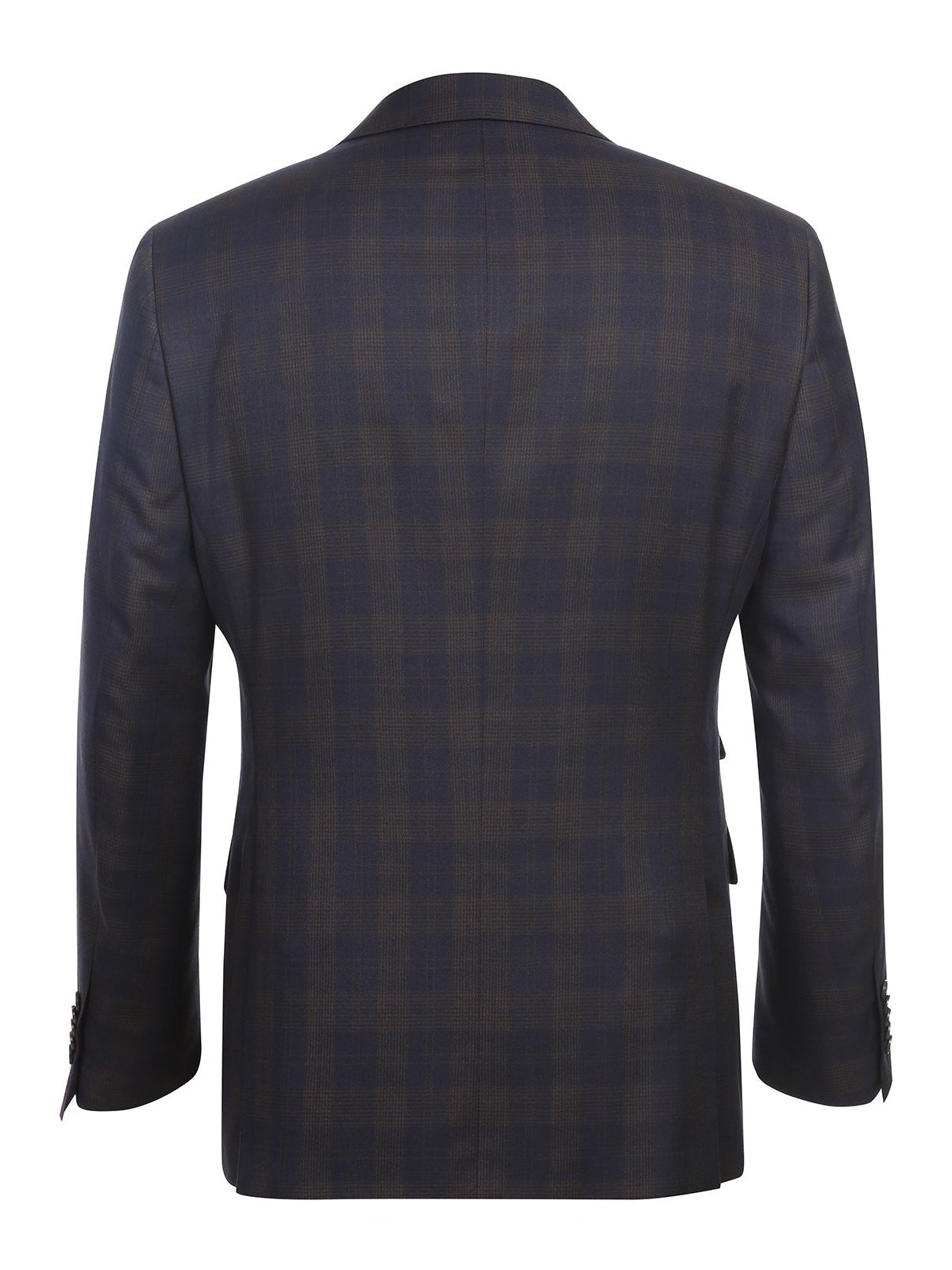 English Laundry Slim Fit Two button Brown Check Peak Lapel Suit