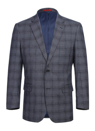 Men's Classic Fit Checked Suits