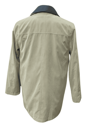 Men's Water-Proof Iconic Taupe Raincoat Jacket With Removable Liner