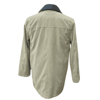 Thumbnail for Men's Water-Proof Iconic Taupe Raincoat Jacket With Removable Liner