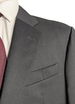 Armani Collezioni Charcoal Grey G-Line Notch Lapel Slim Fit 2 Button Wool Suit - 42R