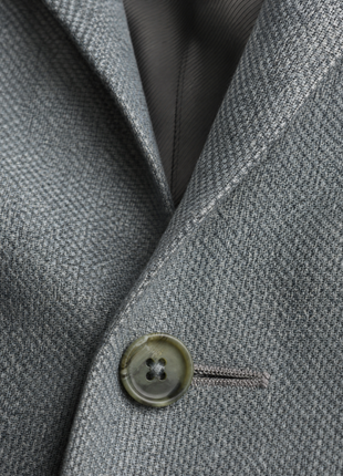 Giorgio Armani Steel Green Basketweave Silk Cashmere Classic Fit 1-Button Sport Coat 46R
