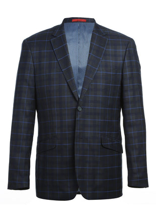 Men's Slim Fit Checked Suits