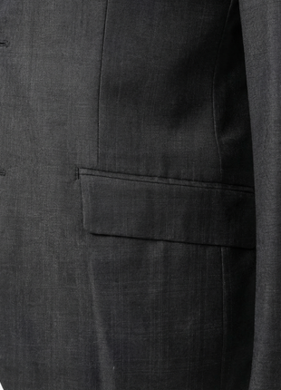 Tovaglia Black Tonal Plaid Half-Canvassed Slim Fit Notch Lapels 100% Wool Suit
