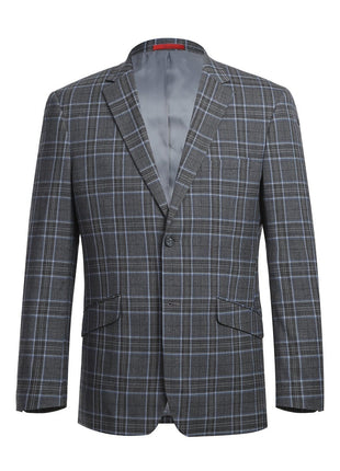 Men's Slim Fit Checked Suits
