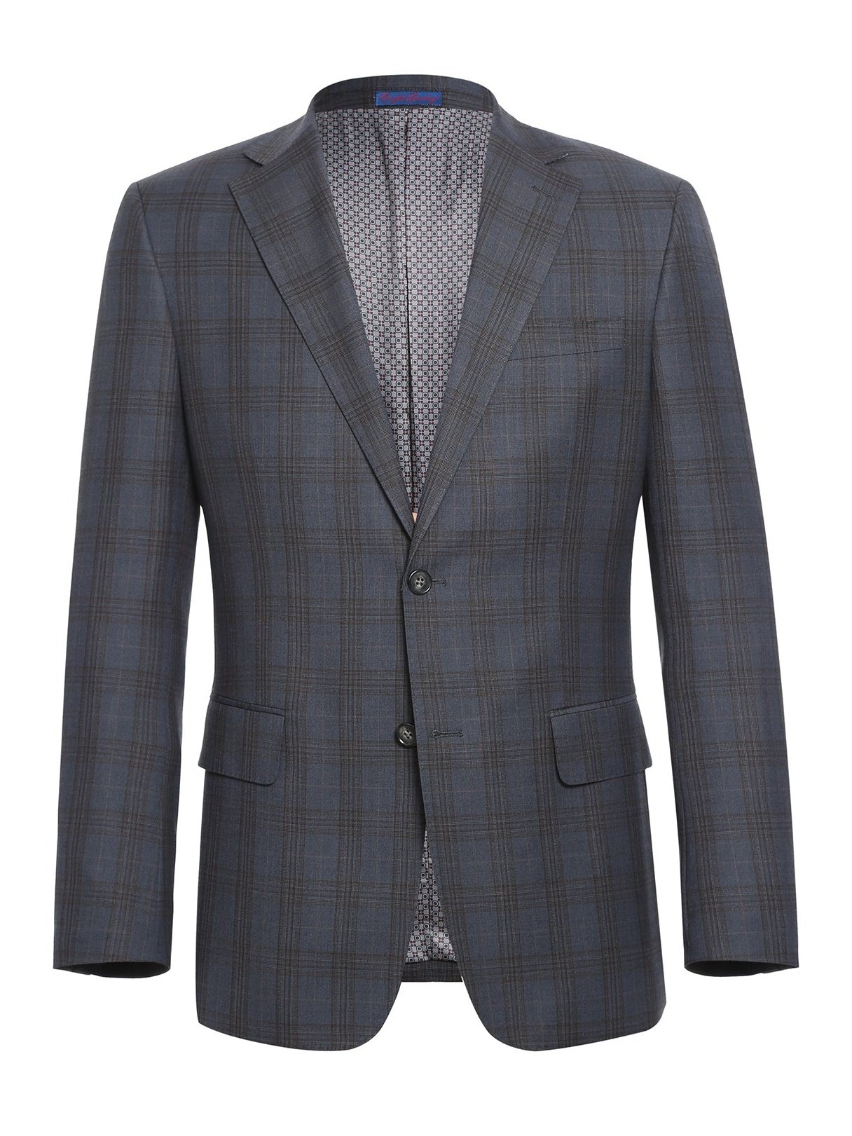 English Laundry Slim Fit Check Notch Lapel Suit