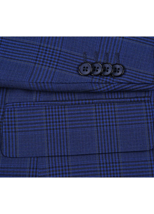 Men's Classic Fit Windowpane Blazer