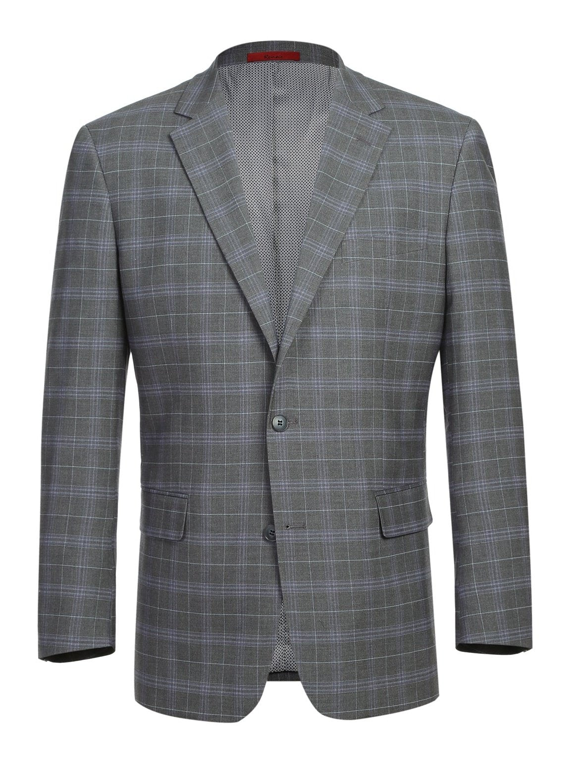 Men's Classic Fit Checked Suits