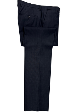 Hugo Boss Textured Charcoal Gray Notch Lapel Classic Fit Wool 2-Button Suit 40L - The Suit Depot