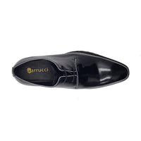 Thumbnail for Carrucci Boys Black Lace-up Oxford Leather Dress Shoes With Lug Sole