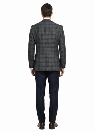 Men's Slim Fit Checked Suits