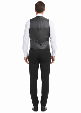 Men's Classic Fit Sharkskin Suit Vest - The Suit Depot