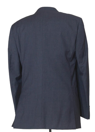 Napoli Mens 42L Navy Blue Check 100% Wool Classic Fit 2 Piece Suit