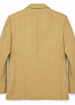 Avi Rossini by Sartoria Partenopea Orange Sand Shantung Weave Classic Fit Silk Wool Blend 3-Button Sport Coat 42R