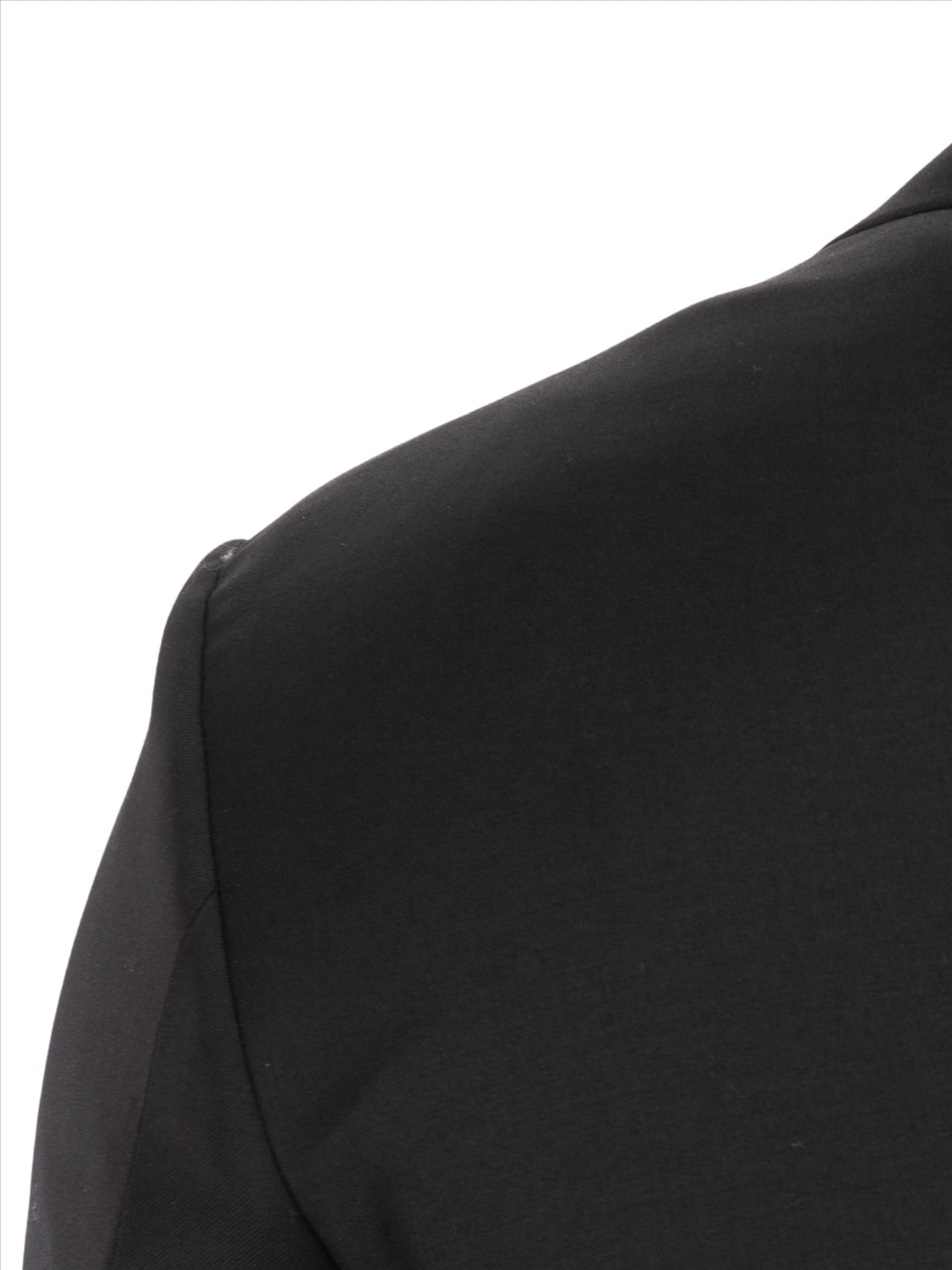 John Varvatos Half-Canvassed Black Two Button Wool Blend Suit