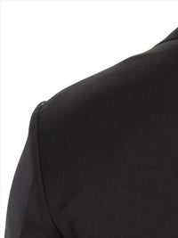 Thumbnail for John Varvatos Half-Canvassed Black Two Button Wool Blend Suit