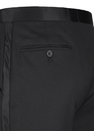 Raphael Solid Black Classic Fit One Button Peak Lapel Tuxedo Suit