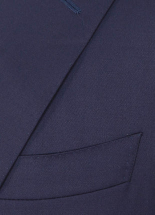Canali Mens Navy Blue Classic Fit 46R Drop 7 100% Wool 2 Piece Suit