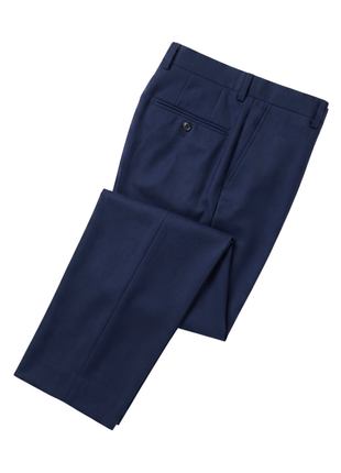 Sartoria Mazara Mens Navy Blue Textured Classic Fit Wool Silk 2 Button Suit