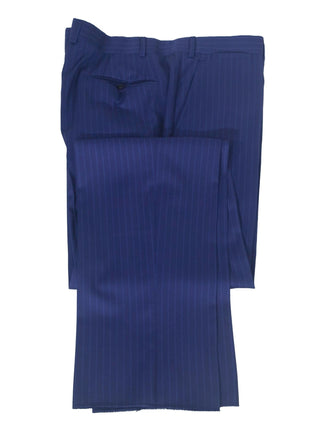 Armani Collezioni G-Line 42L Blue Pinstripe 100% Wool Slim Fit 2 Piece Suit