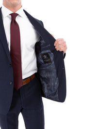Thumbnail for John Varvatos Half-Canvassed Navy Two Button Wool Blend Suit
