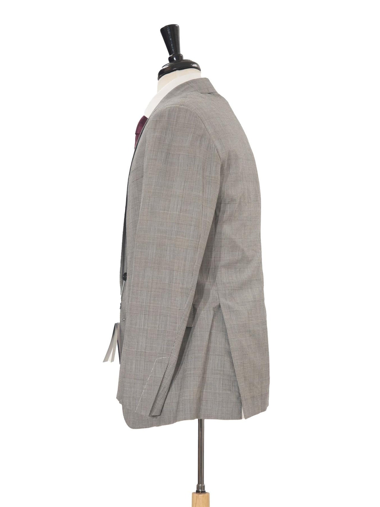 Ralph Lauren Purple Label Mens 42R Drop 7 Gray Glenplaid Modern Fit 2 Piece Suit