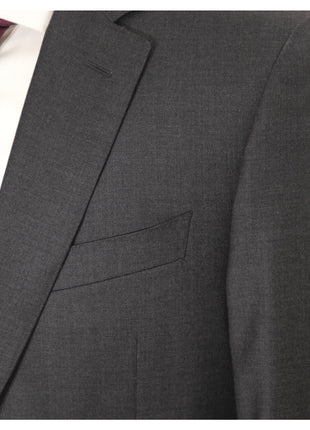 Canali 1934 Mens 40R Drop 8 Charcoal Gray 100% Wool Slim Fit 2 Piece Suit
