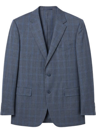 Canali 1934 Mens Gray Windowpane Notch Lapel 2 Button Wool Suit - 46L